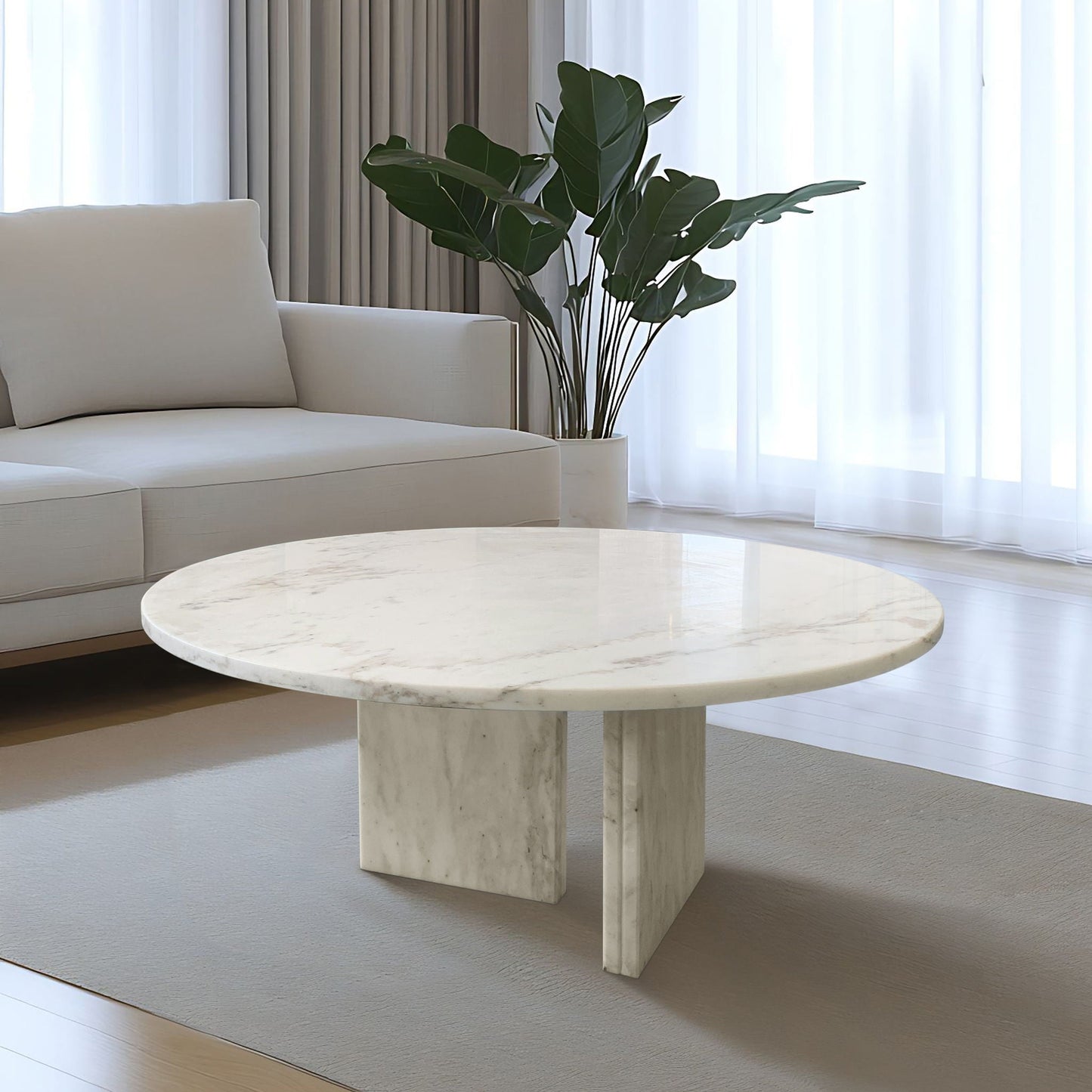 Luxury Marble Coffee Table With Unique Veining