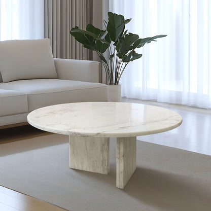 Luxury Marble Coffee Table With Unique Veining