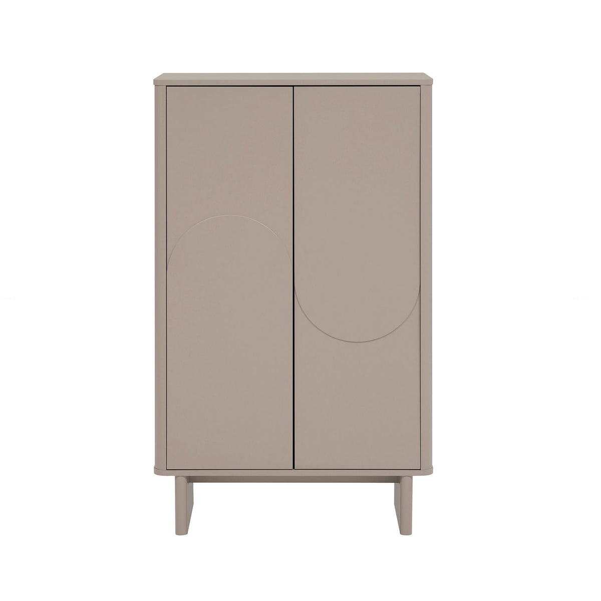 Accent Cabinet beige taupe two-door design by HouseOfZazla on Tampa Home & Garden Store
