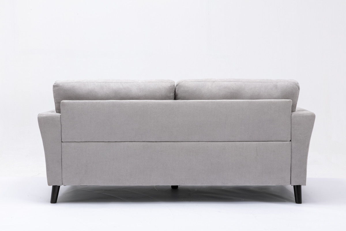 Damian Woven Fabric Sofa And Accent Pillows