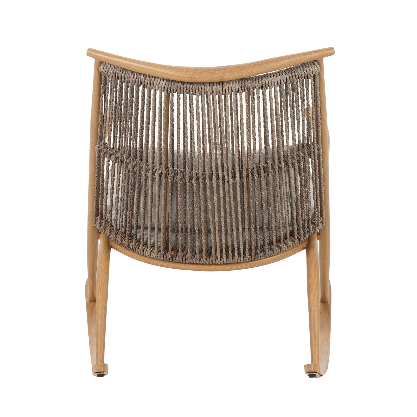 Elegant Outdoor Rocking Chair And Maple Finish