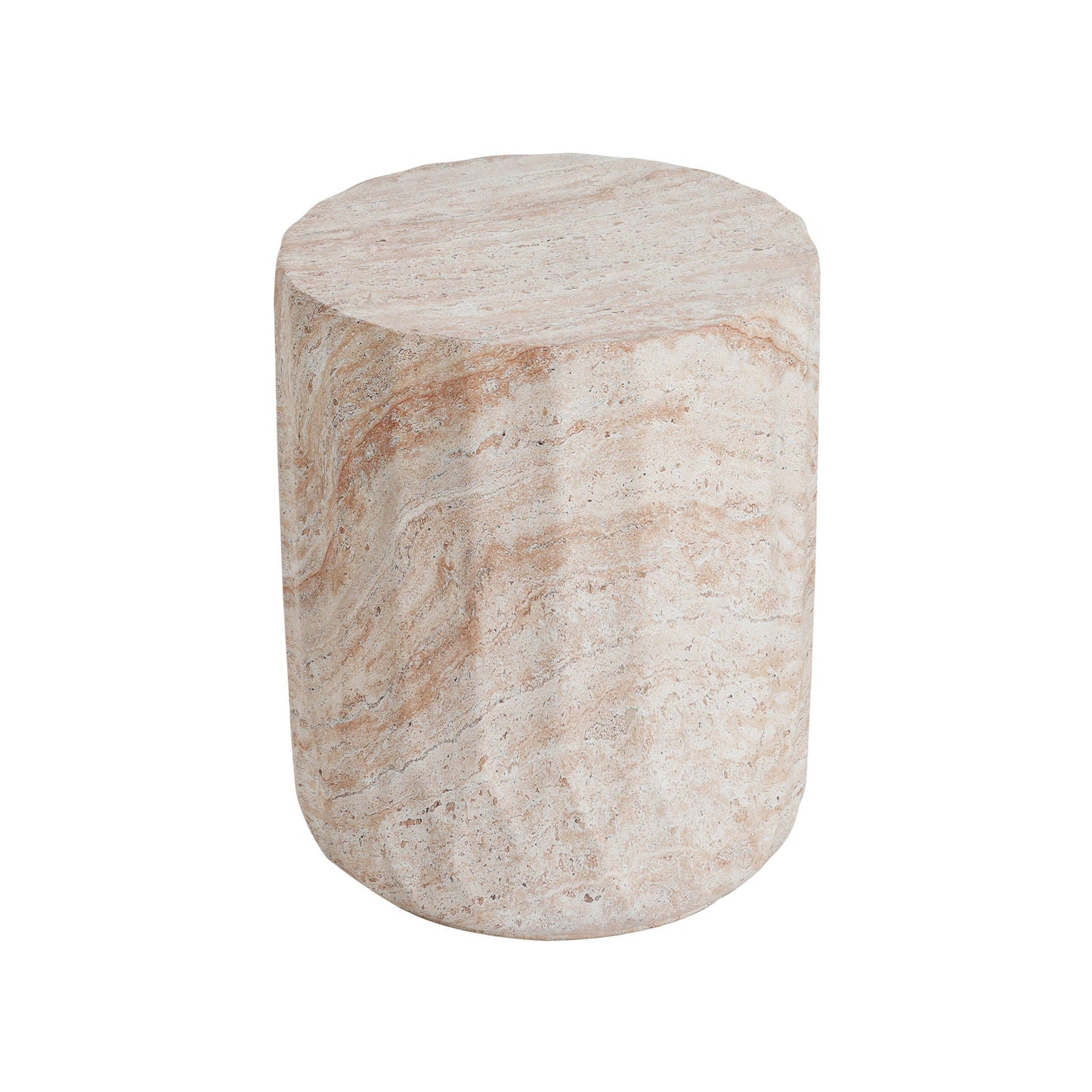 Indoor and Outdoor Concrete Side Table Beige