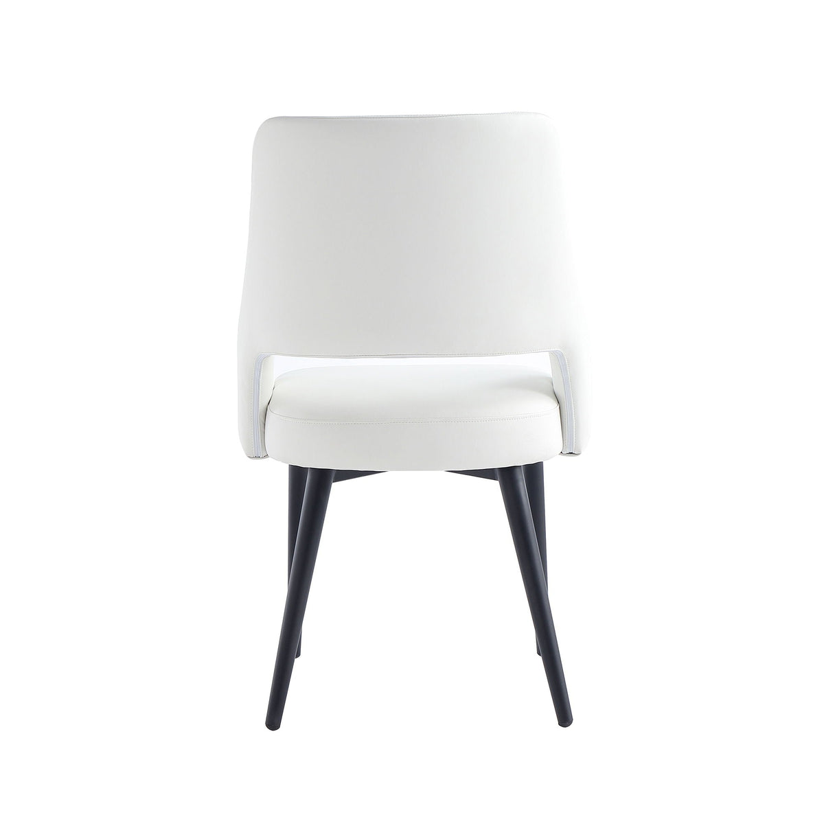 Tremont Dining Chair with Steel Frame, white upholstered seat and back, arm chair on Tampa Home & Garden Store