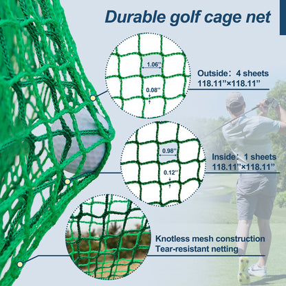 Golf Practice Net Cage and Indoor Outdoor Kit