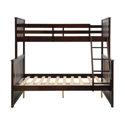 Sturdy Bunk Bed With Ladder and Guard Rails