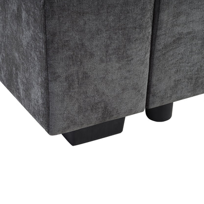 Modern L Shaped Sofa With Storage And Upholstery