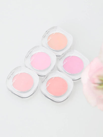 Dear.A Fluffy Blush face blusher set of 5 pastel shades in clear square cases Seoulia on Tampa Home & Garden Store