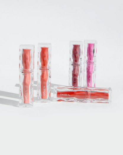 Dear.A Hydro Dewy Tint lip tint set, 1.8g, 5 colors by Seoulia in clear tubes on Tampa Home & Garden Store