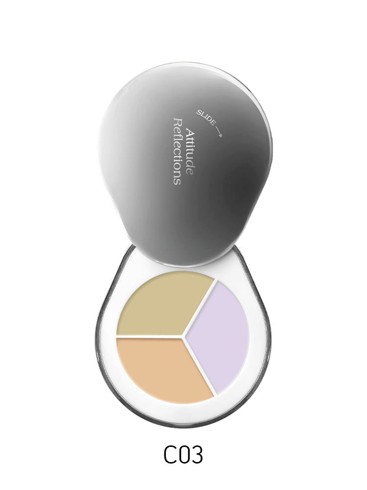 Dear.A Perfect Cover Concealer Palette Seoulia 4-color round case with beige peach lavender shades on Tampa Home & Garden Store
