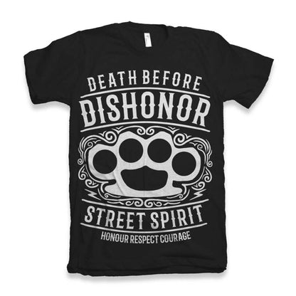 Death Before men's bamboo tee black with white paw print graphic by Spun Bamboo on Tampa Home & Garden Store