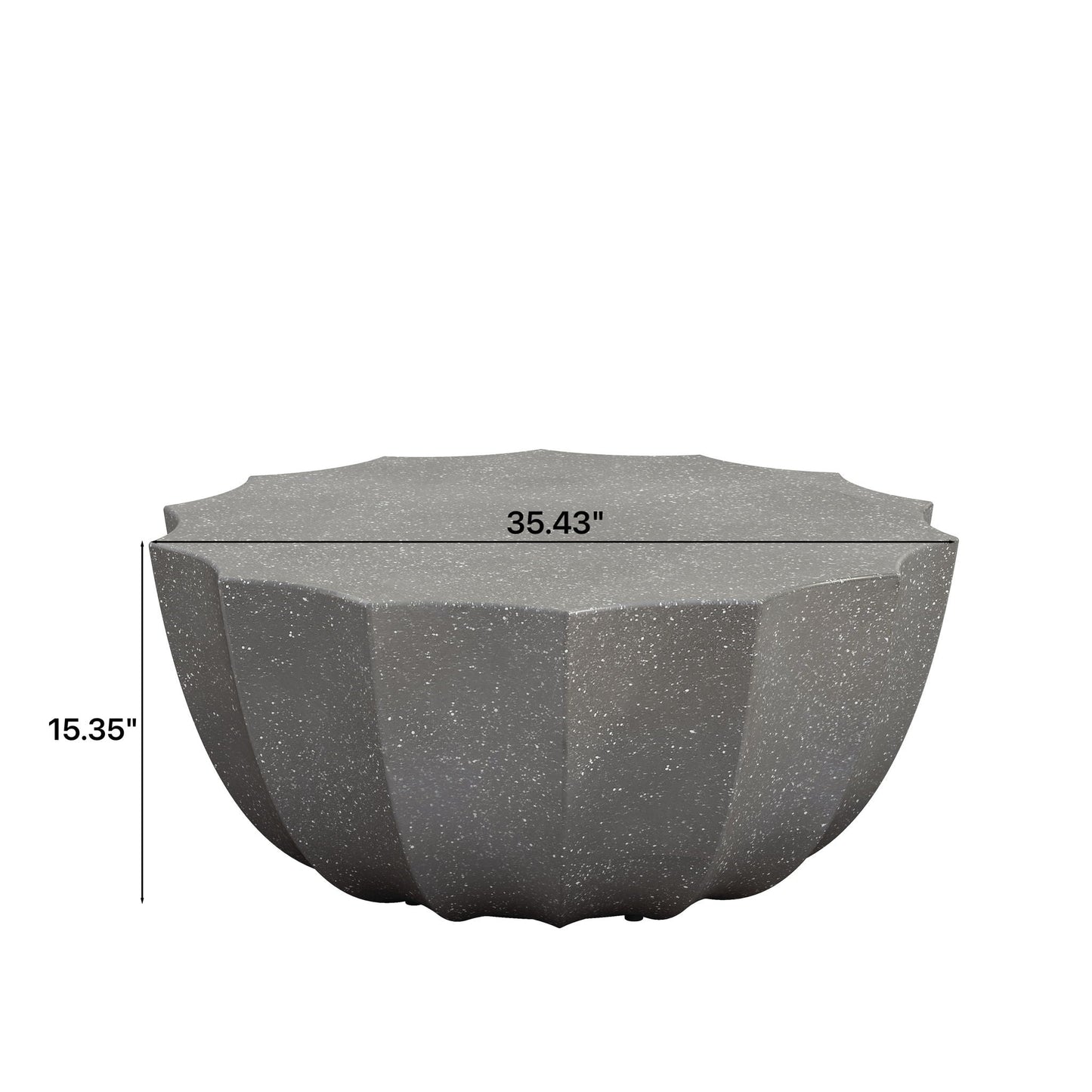 Modern Round Coffee Table for Patio or Deck
