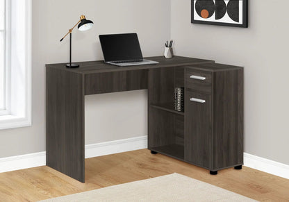 Corner desk with storage drawers in dark wood, L-shaped desk by Unique Piece Furniture on Tampa Home & Garden Store