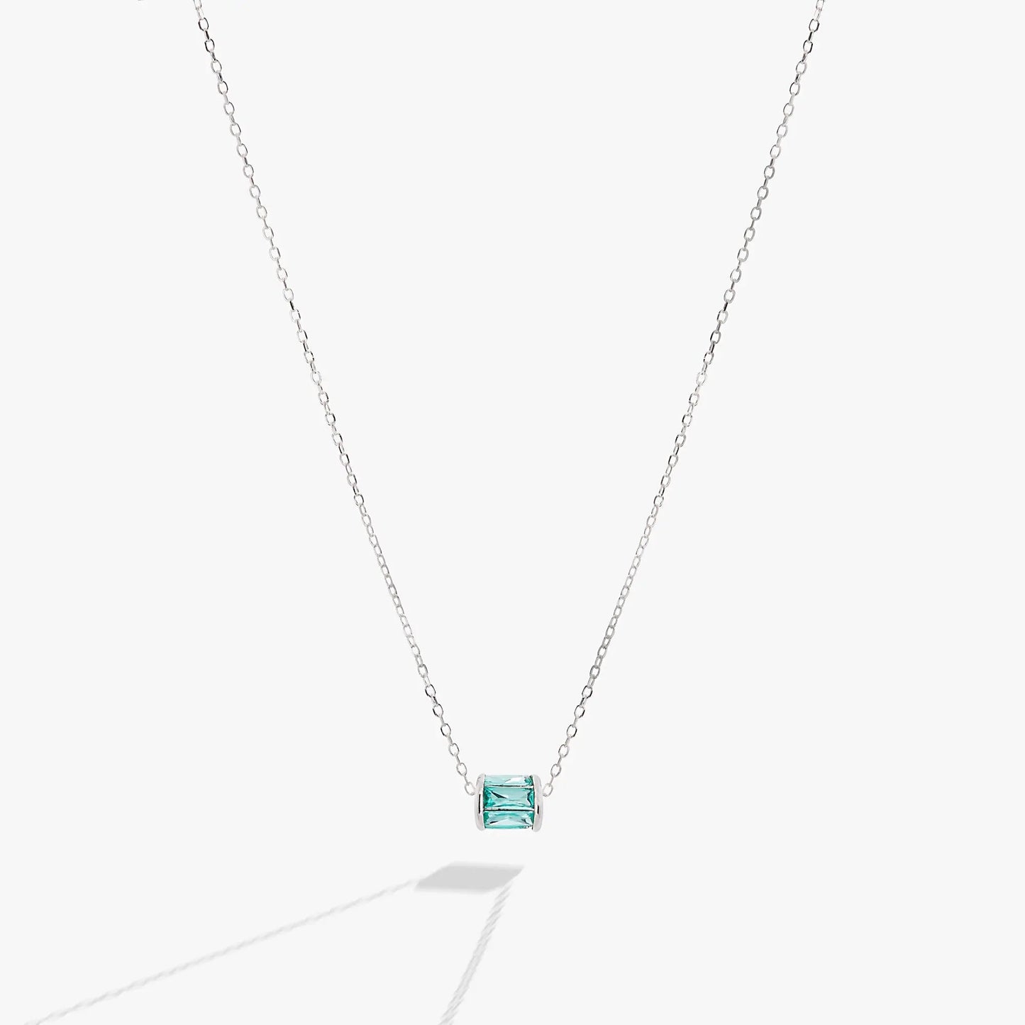 December Birthstone Pendant Necklace by Alex and Ani with turquoise stones on a silver chain on Tampa Home & Garden Store