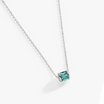 December Birthstone Pendant Necklace by ALEX AND ANI with turquoise stone on silver chain on Tampa Home & Garden Store