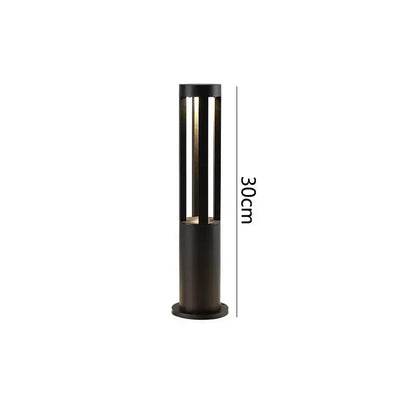 Modern gold aluminum LED garden path lamp Decorbites, 30cm tall outdoor light on Tampa Home & Garden Store
