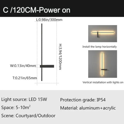 Modern minimalist black aluminum outdoor wall sconce porch light with arm Decorbites on Tampa Home & Garden Store