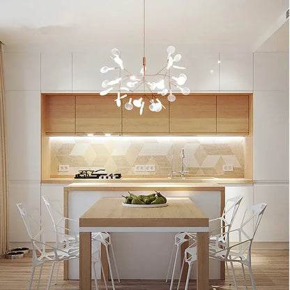 Rose Gold Branch Chandelier by Decorbites, rose gold metal branches for kitchen dining area on Tampa Home & Garden Store