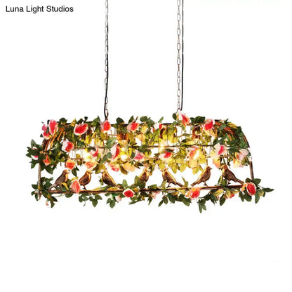 Floral brass birdcage pendant light with vines and birds, E26/E27 compatible Decorbites on Tampa Home & Garden Store