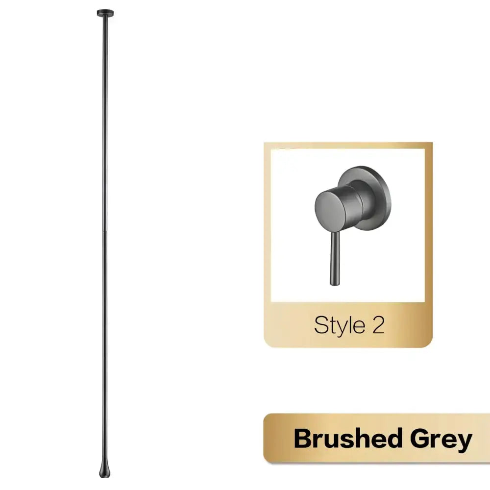 Modern brushed grey single-handle bathroom faucet pendant light by Decorbites on Tampa Home & Garden Store