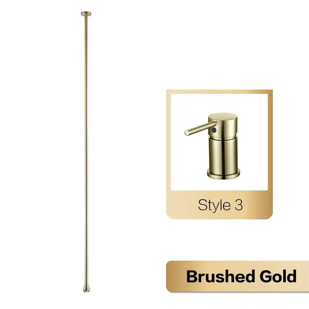 Modern brushed gold single-handle bathroom faucet Decorbites pendant light Style 3 on Tampa Home & Garden Store