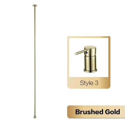 Modern brushed gold single-handle bathroom faucet Decorbites pendant light Style 3 on Tampa Home & Garden Store