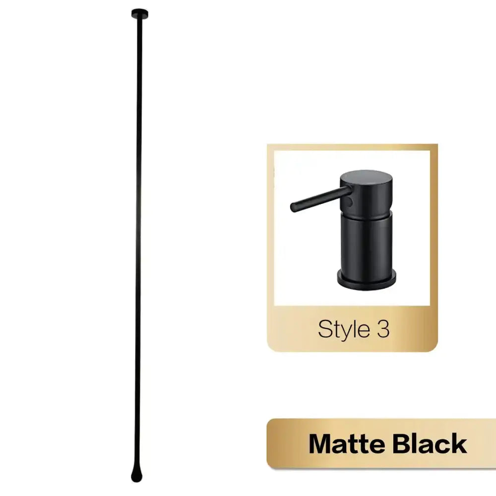 Two items: matte black pendant light with long slender rod; inset Decorbites Style 3 faucet on Tampa Home & Garden Store