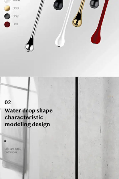 Modern brass black single-handle bathroom faucet pendant light with waterdrop design on Tampa Home & Garden Store