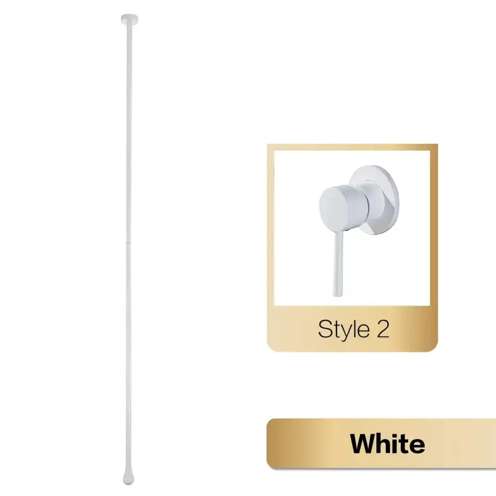White pendant light fixture with long slim rod and Style 2 wall mount Decorbites on Tampa Home & Garden Store