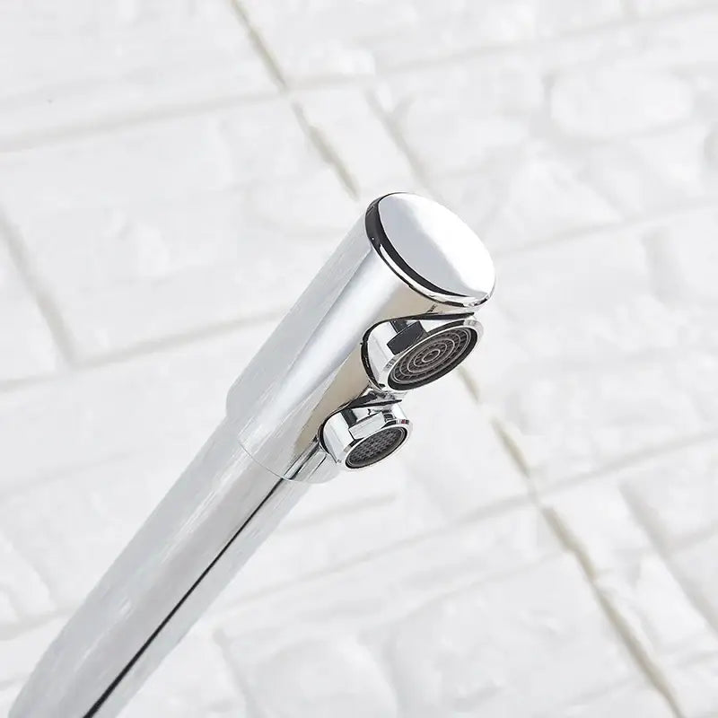 Chrome dual-handle bathroom faucet by Decorbites with round handles and polished finish on Tampa Home & Garden Store