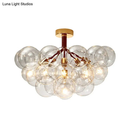 Brass Black Bubble Light fixture with clear glass bulbs Decorbites on Tampa Home & Garden Store