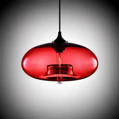 Modern amber glass LED pendant light with smoky gray top for dining room Decorbites on Tampa Home & Garden Store
