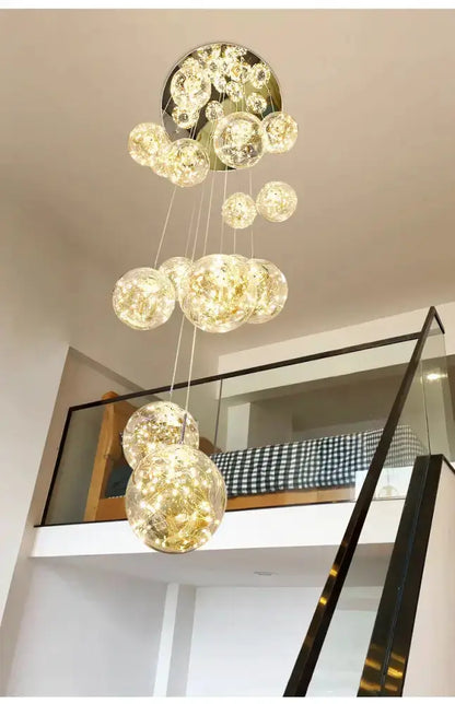 Chandelier Decorbites modern spiral crystal ball pendant light with glass globes and LED on Tampa Home & Garden Store