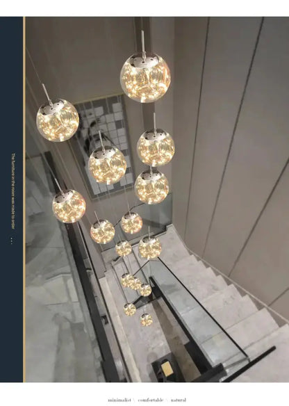 Chandelier Decorbites modern spiral crystal ball pendant light with glass orb pendants on Tampa Home & Garden Store