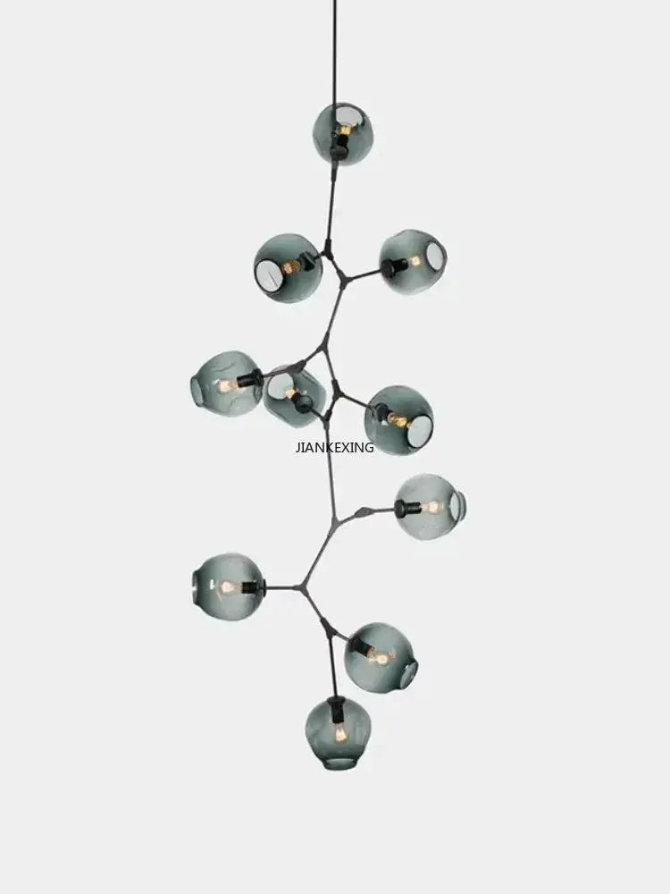 Chandelier Decorbites modern teal glass bubble eight-globe living room light on Tampa Home & Garden Store