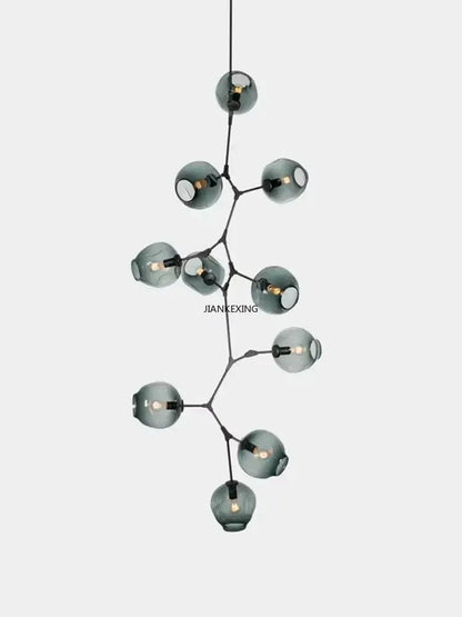 Chandelier Decorbites modern teal glass bubble eight-globe living room light on Tampa Home & Garden Store