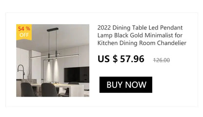 Decorbites modern gold curved LED dining room chandelier pendant light on Tampa Home & Garden Store