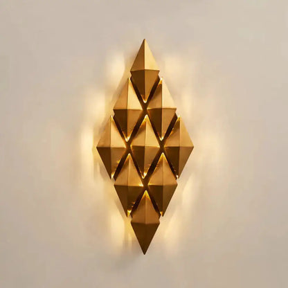Modern Gold Diamond LED Wall Lamp Bedroom Light