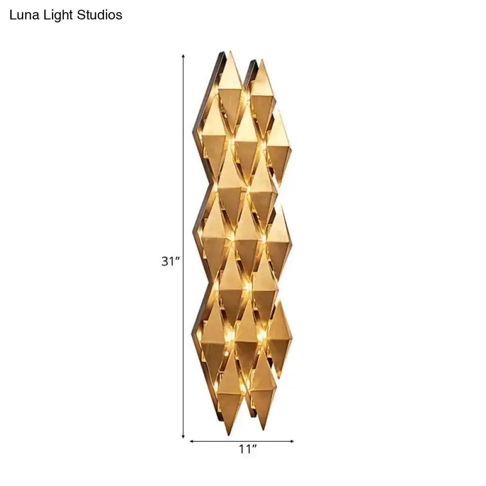 Modern Gold Diamond LED Wall Lamp Bedroom Light