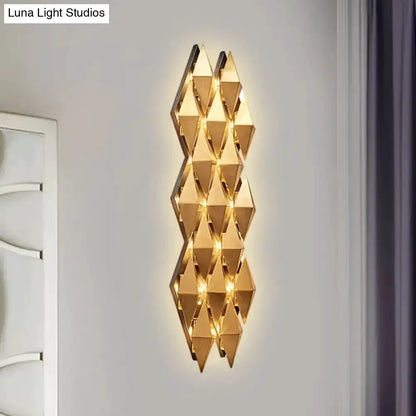 Modern Gold Diamond LED Wall Lamp Bedroom Light
