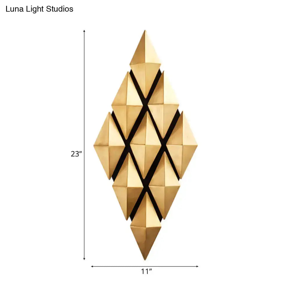 Modern Gold Diamond LED Wall Lamp Bedroom Light