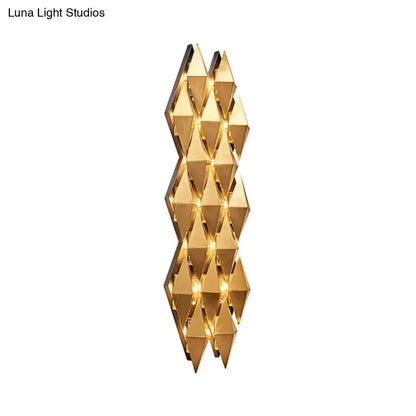 Modern Gold Diamond LED Wall Lamp Bedroom Light