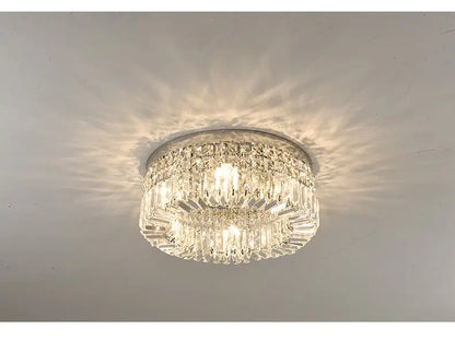 Modern gold multi-tier crystal LED ceiling light for dining room Decorbites on Tampa Home & Garden Store