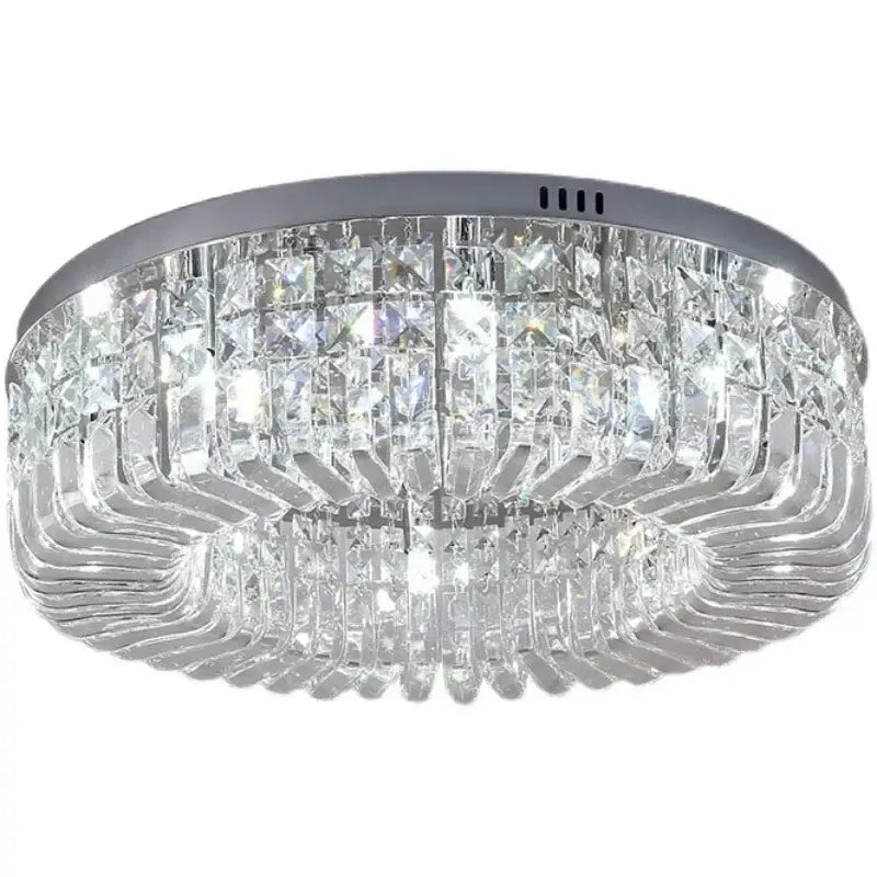 Modern gold multitier crystal LED ceiling light for dining room by Decorbites on Tampa Home & Garden Store