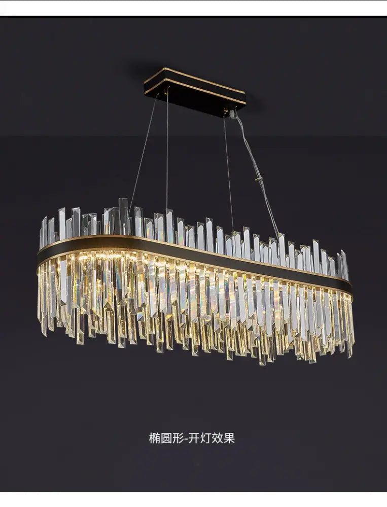 Modern Gold and a Crystal Elegant Ceiling Light