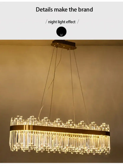 Modern Gold and a Crystal Elegant Ceiling Light