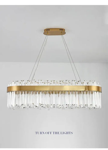 Modern Gold and a Crystal Elegant Ceiling Light