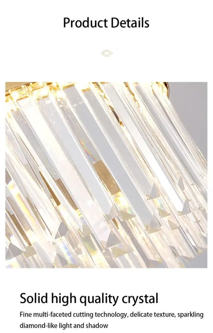 Modern Gold and a Crystal Elegant Ceiling Light