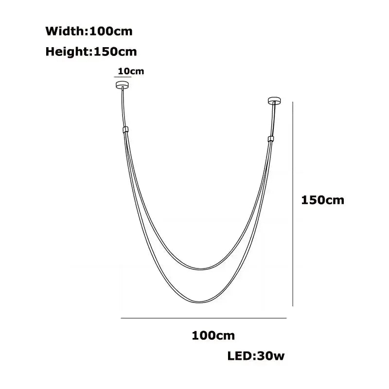 Minimalist Leather Belt Wall Lamp Bedroom Light