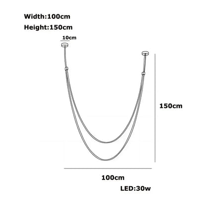 Minimalist Leather Belt Wall Lamp Bedroom Light