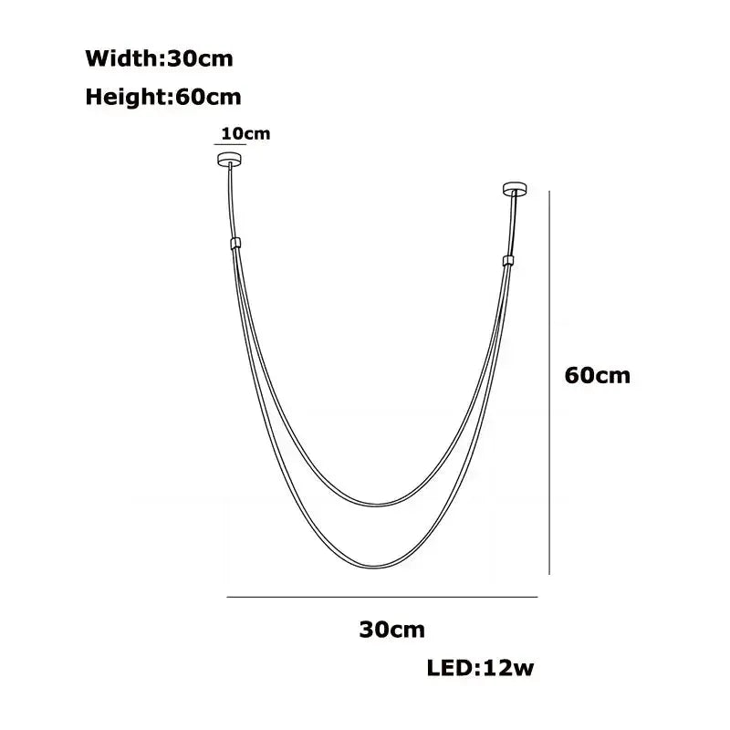 Minimalist Leather Belt Wall Lamp Bedroom Light